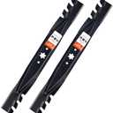 Grasscool 942-04308-X 942-04308 Mulching Blades for Troy Bilt Pony Bronco Cub Cadet 42 inch Deck Riding Tractor Zero Turn Mower XT1 ZT1 42 Lawn Mower (6 Point Star)