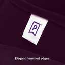 Gee Di Moda Round Tablecloth - 70 Inch Eggplant Round Table Cloth for 24 to 48 Inch Round Tables - Heavy Duty Washable Fabric - for Buffet Table, Holiday Party, Dinner, Wedding & Baby Shower