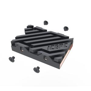 M.2 NVME SSD 2242 Heatsink Copper Graphene Cooling Heatsink with Thermal Silicone Pad Full-Cover Efficient Radiator