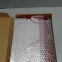 24 Pcs Clear Cupcake Boxes 9 x 3 x 3 Inch Portable Pastry Packaging Portable Gable Boxes with Rope Handle, Inserts 3 Compartments Bakery Take out Containers(Red)