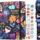 2025 Planner Weekly and Monthly, July.2025 - June.2026, Hardcover Monthly with Tabs for Home School & Office, A5(6.5" x 8.5"), Strong Twin-Wire