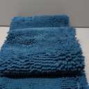 OLANLY Dog Door Mat for Muddy Paws 54x24, Absorbs Moisture and Dirt, Absorbent Non-Slip Washable Doormat, Quick Dry Chenille Mud Mat, Entry Indoor Entryway Carpet for Inside Floor, Atlantic Blue