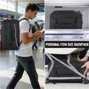 HILOMON Black Travel Backpack for Men Women, TSA Approved Personal Item Size 18x14x8 Under Seat Backpack for Airplanes 15.6inch Laptop 30L Luggage Carry On Bag