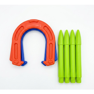 2 x Plastic Horseshoe Game,  Outdoor Indoor Rubber Horseshoes Set - Win SPORTS, 
Beach Games Perfect for Tailgating,Camping,Backyard,Fun for Kids Adults
 