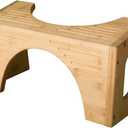 Squatty Potty The Original Toilet Stool - Bamboo Flip, 7" and 9" Adjustable Heights, Brown - Improve Bathroom Posture and Comfort