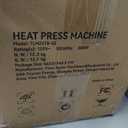 VEVOR 4-in-1 Heat Press Machine for Hats with 6x3inches Curved Teflon-Coated Heat Plate, Easy Temperature Control Non-Slip Base, Four Replaceable Elements 6x3/6.7x2.7/6.7x3.8/8.1x3.5inches