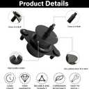 Front Body Hold Down Bushing Insulator Compatible with 2007-2018 Jeep Wrangler JK Replacement Part # 68373080AA (x2) (Front)