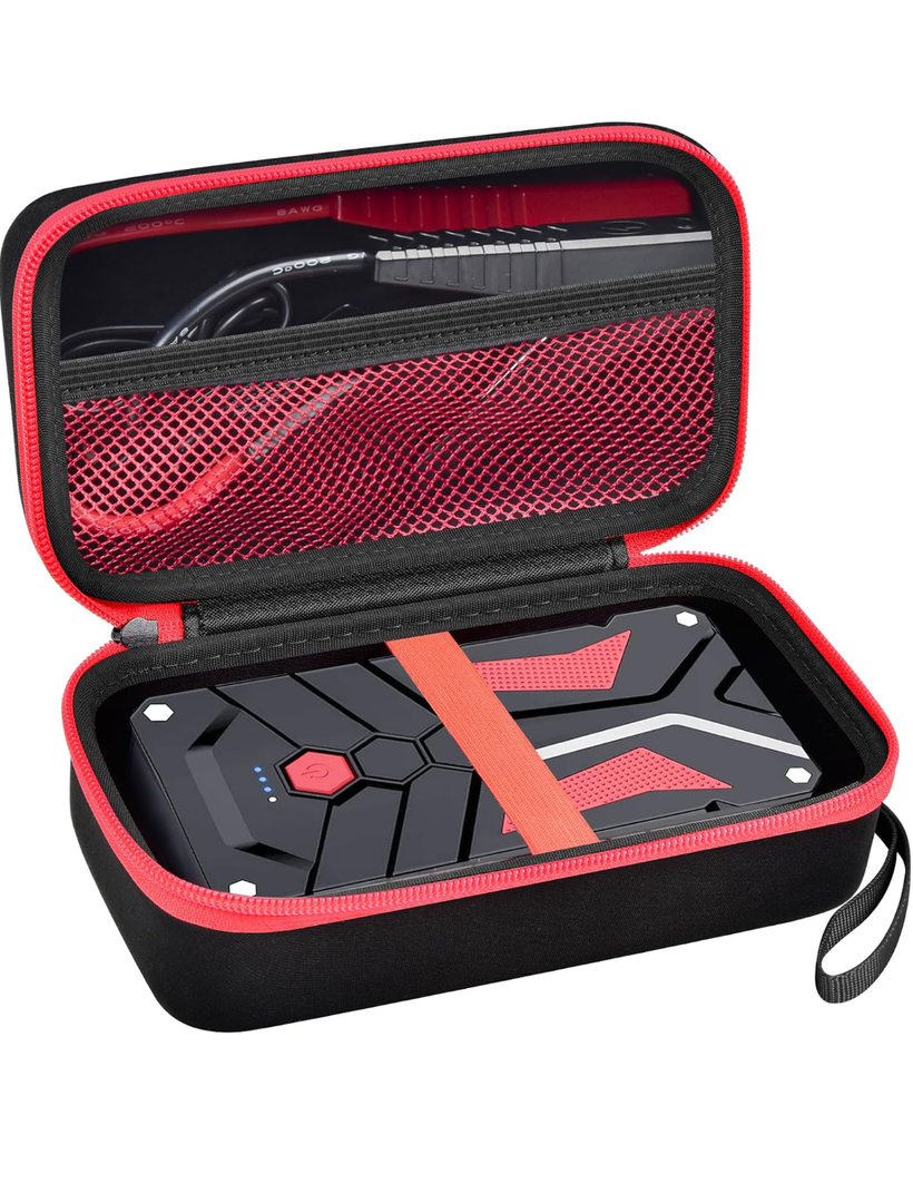 ANKHOH Case Compatible with BIUBLE/for BUTURE/for Povasee/for DBPOWER Car Battery Starter, Car Auto Jump Starters Power Pack Carrying Box, Portable Batteries Jumper Powers Bank Storage (Bag Only)