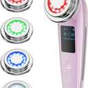 Face Massager Electric Face Lifting 4 in 1 Facial Massager Anti Aging Skin Tightening Firming Skin Care Tools (Pink2)