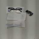 racico Blue Light Glasses for Men & Women - Mixed Material + Metal Frames with UV Protection Coating (A1 Mattle Black/Tea/Clear)