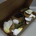 2PCS 32.2inch Artificial Magnolia Flowers 3D Real Touch 6 Heads Faux Magnolia Flower Bouquets Realistic Long Stem with Green Leaves for Home Wedding Table Office Floral Arrangement Decoration (White)