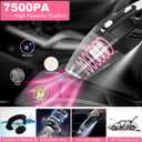 20Pcs Car Cleaning Wash Kit Interior Detailing Cleaner Kit with High Power Handheld Vacuum, Brush Set, Windshield Tool, Duster, Towels, Complete Car Care Tools, Pink