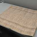 Neutral Rug 20X30 Jute Rug Braided Rug - Earthy Farmhouse Solid Rug - Nautical Area Rug for Entryway or Kitchen, 20" x 30"