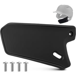 Feekoon Batting Helmet Face Shield Compatible with EvoShield XVT Batting Helmets, Black Matte Youth Baseball Helmet Jaw Guard for Face Jaw Protection, Moisture Wicking Padding, for Right Handed Hitte