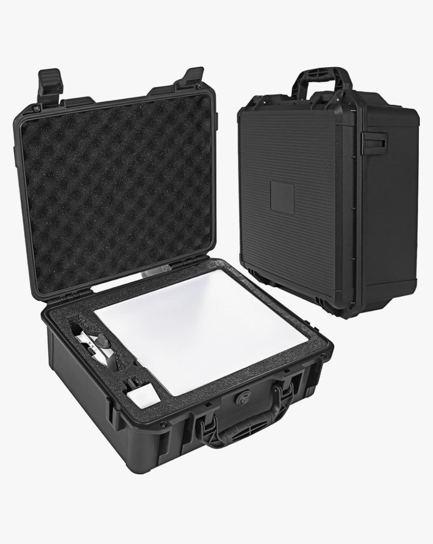 Starlink Mini Waterproof Hard Case-Travel Portable Storage Case fits Starlink Mini Dish Kit Perfectly Protection for Kickstand,Pipe Adapter,Cables,Power Supply&More,Durable Foam-Dual Layer Shock