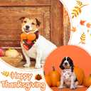 Sanwuta 60 Pieces Halloween Dog Bandanas Bulk Pet Fall Holiday Adjustable Pumpkin Ghost Dog Bandana for Bib Triangle Puppy Scarf Washable Halloween Thanksgiving for Small Medium(25.6 x 17.7)