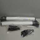 Rerishom Door Security Bar, Door Stoppers Security bar,Heavy Duty Door Lock Security Door Jammer Door Stopper for Apartment, Hotel Room,Screen Door Hardware, Gate Lock Bar, 2 Pack (White)