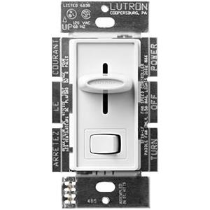 Lutron Electronics SFSQ-LF-WH Skylark Fan Control, White