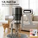 Cordless Vacuum Cleaner for Home - Lightweight, Stick Vacuum Clean with Rechargeable Battery, Max 45Mins Runtime, 8 in 1 Handheld Vacuum for Hardfloor & Carpets Pet Hair, White&Yellow