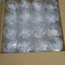 FOCUSLINE 32 Pack Plastic Wine Glasses Stemless, 12 Oz Crystal Clear Disposable Wine Cups, Reusable Plastic Wine Glasses for Parties Weddings, Shatterproof Recyclable and BPA-Free