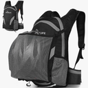 Bicycle Cycling Backpack - Water Resistant Biking and Bike Commuter Lightweight Backpack with Helmet Mesh Holder, Men and Women