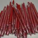 Nuanchu 62 Pcs Taper Candles 10 Inch (H) Dripless Tapered Smokeless Long Tall Unscented Dinner Candle for Easter Party Wedding Home Decor Candlesticks, Long Burning (Burgundy)