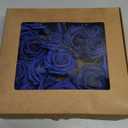 Artificial Flowers Roses, 25pcs Real Looking Fake Roses with Stems for DIY Wedding Bouquets Centerpieces Arrangements Birthday Home Party Decorations (Blue)