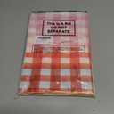 Ganeen 6 Pcs Gingham Checkered Tablecloth Camp Bachelorette Party Decorations Supplies 84 Inch Plastic Round Table Covers Gingham Checkered Tablecloth for Birthday Picnic Bridal Baby Shower Outdoor (Multi Color)