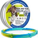 Flea and Tick Collar for Dogs  Natural Essential Oil Formula, 60 Days Repellent Protection, Waterproof & Adjustable Flea Collar for Small, Medium & Large Dogs (Aurora, 1 Pack)