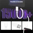 iPhone 15 Fast Cable,6ft Fast Charging Cable USB C to USB C Charging Cable 6ft 100W,Type C to Type C Fast Charger Cord Compatible for iPhone 15/15 Pro/15 Plus/15 Pro Max/Samsung/iPad/MacBook (White)