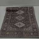 GENIMO Runner Rug 2x5 Machine Washable Non Slip Vintage Hallway Runner Rug, Low Pile Lightweight Rugs for Entryway, Hallway, Kitchen and Corridor, Distressed Deep Brown