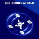 Rotatable 360-Degree Wheels Puzzle Board with Drawers and Cover 1000 Pieces Lightweight Portable Wooden Puzzle Table for Adults Size 30" x 22"