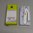 2 in 1 Dog Nail Clippers & Cat Nail Clippers Trimmers for Large Medium Small Dogs Cats Claw Trimmer Quick Sensor and Safety Guard USB Rechargeable Dogs Nail Trimmer with Catcher & 2 LED Lights (White)