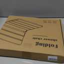 Foldable Shower Seat Wall Mounted, Folding Shower Bench for Small Shower Spaces, 400lbs Max Load for Inside Shower, 16" (Yellow)