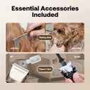HEAPETS Dog Grooming Clippers, Low Noise, Electric Quiet, Adjustable Clipper Comb, Rechargeable Cordless Dog Hair Clippers for Dogs Cats Pets, Gold