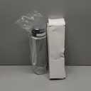 Tritan Clear Water Bottle | No Markings 32oz Sports Water Bottle | Leak Proof Re-Usable Flip Top Plastic Drinks Bottles for School, Office, Gym, Cycling, Exams (Clear-32oz)