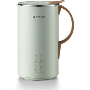 MOKKOM Automatic Nut Milk Maker, 20 oz Soy Milk Maker, Homemade Almond, Oat, Coconut, Soy, Plant-Based Milk and Dairy Free Beverages, Almond Milk Maker with Delay Start/Boild Water/Self Clean - Green