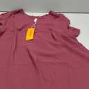 Womens Summer Tops Casual Ruffle Short Sleeve Shirts Square Neck Blouses Loose Fit Tunic XL