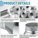 7 Inch to 4 Inch Duct Reducer Increaser Galvanized Steel Air Duct Adapter Round Crimped Pipe Connector Fitting Coupling for HVAC Ventilation Systems