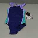 Speedo Girl's Swimsuit One Piece Closed Racerback, Size 12