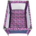 Cosco Funsport Compact Portable Playard, Lightweight, Easy Set up, Foldable Baby Playpen with Carry Bag, Butterfly Twirl