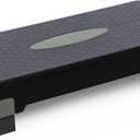 Amazon Basics Aerobic Exercise Step Platform, Adjustable Workout Stepper for Home Fitness, 27", Black/Grey, 26.8"l X 11"w X 6"h