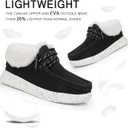 Felabo Kids Boys Girls Slip-On Casual Loafers Canvas Walking Shoes Comfortable & Lightweight (Toddler/Little Kid/Big Kid) (Xfq1314black)