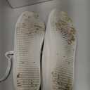 Womens Classic White Sneakers,Low Top White Canvas Shoes,Lightweight Casual Canvas Sneakers (8.5)