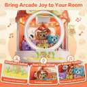 Claw Machine for Kids, Cute Vending Machine for Age 5+, Bear Fun Toy with Prizes Plush and Capsule Inside for Girls, Birthday Party Gifts Provides Hours of Fun for Kids, Small