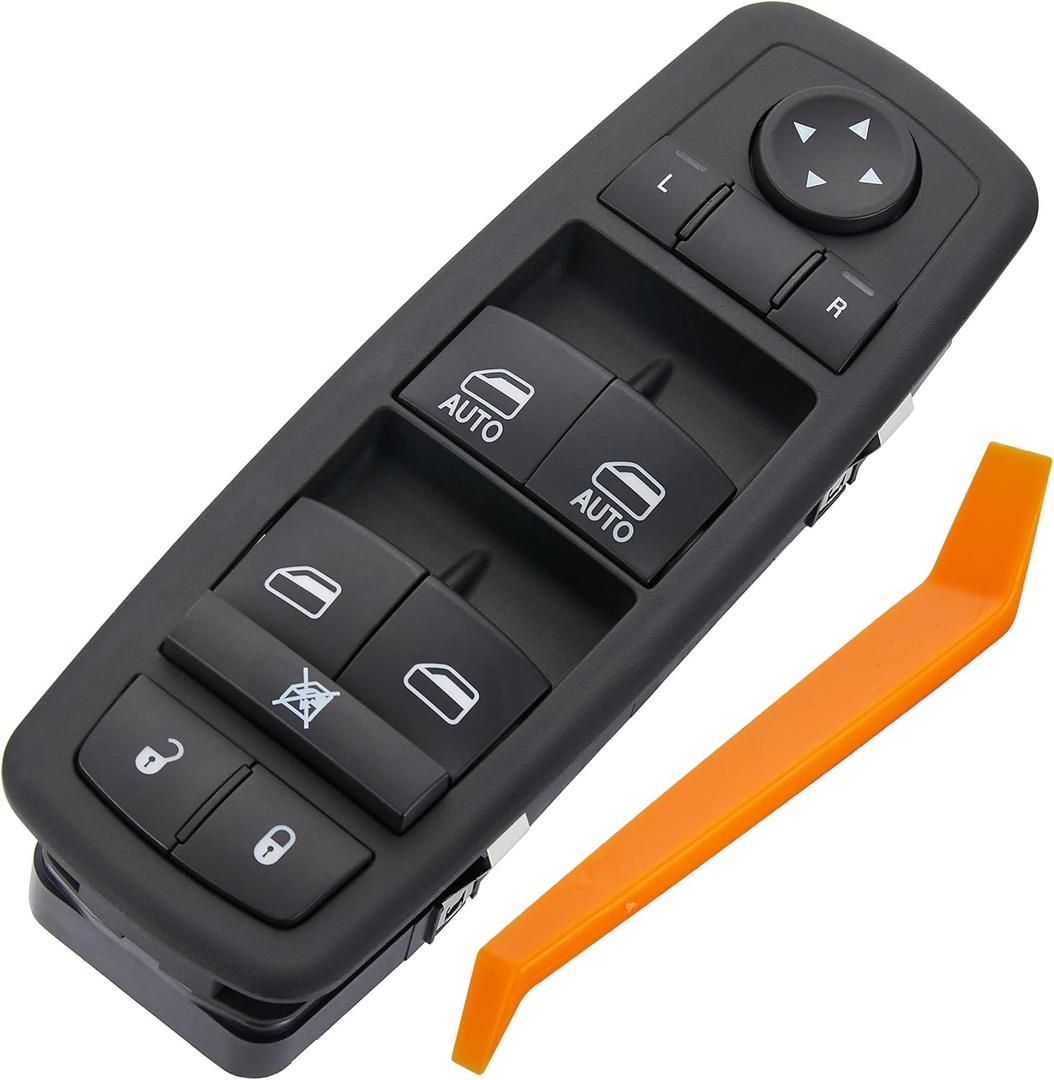 Power Window Switch Fits for 2011 2012 2013 2014 Jeep Grand Cherokee, Dodge Durango, Driver Side Control Master Switches Front Left. led Blue