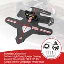 Motorcycle License Plate Bracket for Street Triple 765 R 765 RS 2020 2021 2022 2023 2024 2025 2026, Fender Eliminator With LED Light, Motorcycle Tail Tidy License Plate Holder Mount