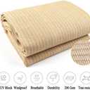 90% Sun Shade Cloth, 8x10 FT Breathable Sunshade Fabric, UV Protection Patio Shade Screen for Pergola, Porch, Deck, Backyard