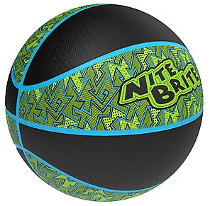 Nite Brite , Baden | Blacktop Basketball | Durable Rubber for Indoor & Outdoor | Street/Graffiti Collection | Size 7 (27.5 inches) & Intermediate