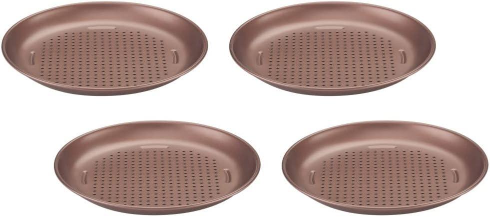 Cuisinart CMBM-4PPBZ 4-pc Mini Pizza Pan Set, Bronze